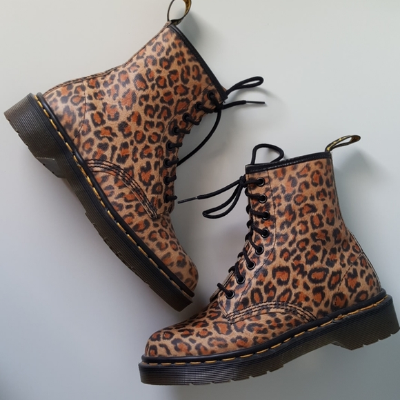 vintage leopard boots